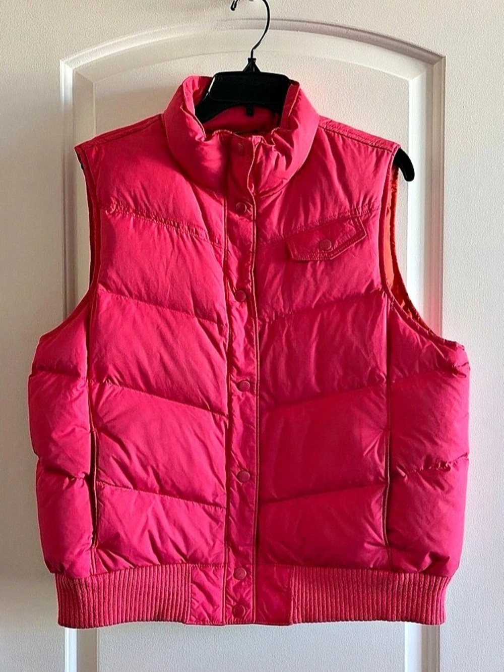 Gap Pink Puffer Vest Size XL vintage y2k
